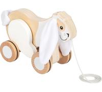 small foot Conejo con Orejas crepitante Madera Arrastre Rueda Goma motoric Aprender Caminar de 1 año 12551