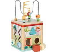 Small Foot Design Cubo de motricidad 'Jungle Friends' – Madera FSC® 5 superficies, desde 1 año, 12765