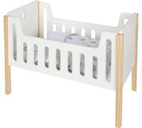 small foot Cuna de Madera para muñecas Little Button, Incl. Ropa de Cama, para niños a Partir de 3 años, 12495, Color, puppe