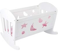 Small Foot Cuna para muñecas Dream Factory de Madera, a Partir de 3 años, 2852, Color Blanco, NS