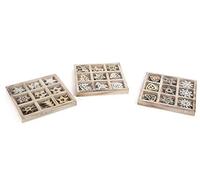 Small Foot Déco Colgante de Merry Christmas, Madera, Naturaleza, 18 x 18 x 2 cm