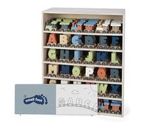 small foot Display Tren de letras Polar, en madera, 180 piezas con vagones, locomotoras y letras, combinable, 12597