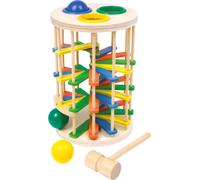 Small Foot Gran Torre de Madera para Golpear, Divertido Juego de Golpe con Tres
