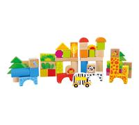Small Foot Juego de Construcción de Madera Zoo de Animales FSC 100% Certificada