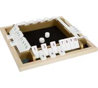 small foot Juego de Dados Shut The Box Gold Edition, Juego de salón para Toda la Familia, a Partir de 6 años, 12364