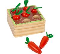 Small Foot Juego de Encajar Zanahorias de Madera, con 7 Formas geométricas, a Partir de 12 Meses, 12212 Montessori Toys, Multicolor, S