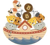 Small Foot – Juego de equilibrio Arca Safari, madera, con dados, a partir de 3 años