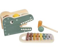 Small Foot Juego xilófono infantil Safari de madera, martillo, desde 12 meses