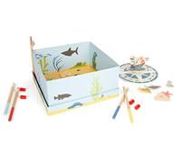 small foot Juego de Pesca 4 Friends, de Madera, diseño Colorido, Incl., Accesorios versátiles, 12285
