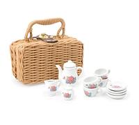 Small Foot 11274 14-piece porcelain coffee set in case with cups, plates, teapot
