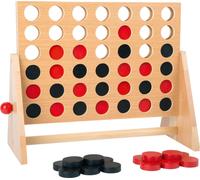 Small Foot- Juego de salón Cuatro en Raya de Madera, clásico en versión Grande,