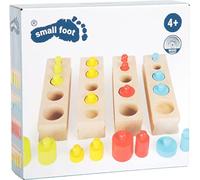 Small Foot Juguete para Encajar y ordenar Distintos tamaños, Juego de Aprendizaje para ordenar según la pedagocía Montessori, Contar y medir, 10525