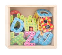 Small Foot Letras magnéticas Multicolores Educate“, Madera, 37 Letras, ABC y Esc