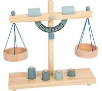 Small Foot Little Market Wooden bar Scales with Four Weights, (Importación USA)