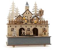 Small Foot Little Village - Caja de música y lámpara (Madera, 24 x 21 x 11 cm), diseño de Little Village