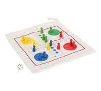 Small Foot Ludo Madera FSC 100% certificada, Juego de Mesa para Viajes, en práctica Bolsa, a Partir de 3 años, 12022 Juguetes, Multicolor