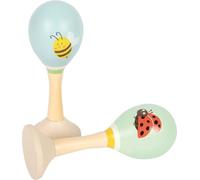 Small Foot Maracas “Pequeños Amigos” de Madera, Instrumentos de percusión Motivos de Animales, para bebés y niños pequeños, 12726
