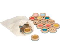 small foot Memo táctil Sensory, Juego de Memoria para Tocar Diferentes Superficies, a Partir de 3 años, 12467, Color Frutas del Bosque, Small