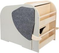 small foot mueble guardajuguetesen forma de elefante con asientoy ruedas Wildlife, caja de almacenaje para niños, 12423