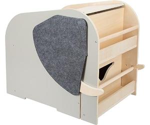 small foot mueble guardajuguetesen forma de elefante con asientoy ruedas "Wildlife", caja de almacenaje para niños, 12423