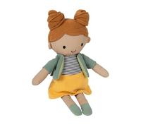 Small Foot Muñeco de Tela Leo, Peluche de 39 cm con Peto, diseñado con cariño, para bebés y niños pequeños, 12779