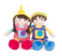 Small Foot Muñecos de Peluche Noah & Emma para Entrenamiento de motricidad, muñecas educativas Desde el Nacimiento, 10865