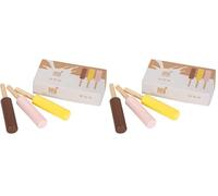 Small Foot Paletas Helado de Leche Fresh, Madera, Acc.Tienda, Cocina Infantil, Juego de rol a Partir de 3 años, 12351 (Paquete de 2)