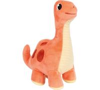 small foot Peluche Dinosaurio Rojo Dino 17 cm, Felpa Tejido de Pana, Ayuda para Dormir bebés niños pequeños 12685, Color Coloreado