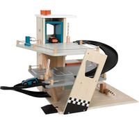 Small Foot pequeño Garaje Rallye, con 3 Plantas, 2 rampas y 2 Coches de Madera, para niños a Partir de 3 años, 12357 Juguete, Multicolor