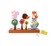 Small Foot pequeño pie 5872 - clasificador de Forma Otoño de Madera, con Coloridos árboles y Animales, a Partir de 1 año