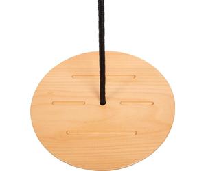 Small Foot Plato de con Cuerda Black Line, Columpio para Escalar para niños y Adultos, 12406, Color Negro Naturaleza