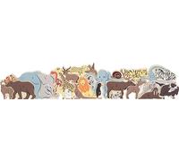 small foot puzle de abecedario con Animales de Madera, para Aprender el Alfabeto, Juguete a Partir de 3 años, 12465, Multicolor