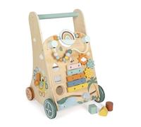 small foot Safari de Madera, 3 Lados, Ruedas con Anillos de Goma, Andador para niños a Partir de 1 año, 12640, Color Colorido