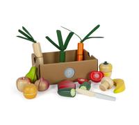 Small Foot Design Set para cortar frutas y verduras Fresh, comida de madera, 2+ años, multicolor