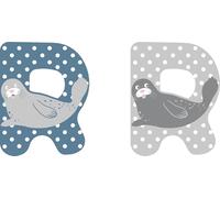 small foot Set Letras de madera para la habitación infantil R, con madera FSC® 100% certificada, letras animales, 12525