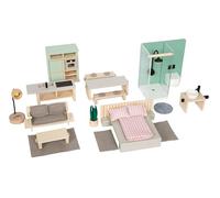 Small Foot Set Muebles para casa de muñecas, Muebles detallados, Madera Visible, a Partir de 3 años, 12818