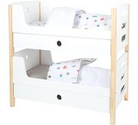 Small Foot Small Foot-11811 Cama litera de muñecas Little Button, Caja para Guardar Accesorios, a Partir de los 3 años de Edad. Toys, Color Blanco, Klein (11811)