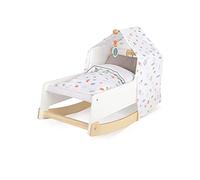 Small Foot Small Foot-11813 muñecas Little Button, Puede ser Usado como Cuna Mecedora y Tumbona, a Partir de 3 años. Nivel Toys, Color Blanco, Klein (11813)