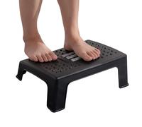 Small Foot Stool - Ergonomic Under Desk Rest for Home Office Study Couch | PP Frame Foam Cushion Anti Slip Base Massage Nubs Leg Elevation Support Relax Seating Use, Postures Alignment Portable Use