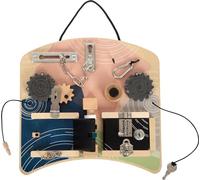 Small Foot Tablero de motricidad con candados y giros, Juegos Variados y entretención motriz Desde los 3 años, 12392