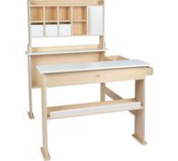 small foot Tienda de Madera, clásica con 3 cajones, Puerta corredera, Juego rol Creativo, a Partir de 3 años,12683