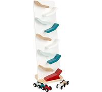 Small Foot – Torre de madera en cascada, pista zick-zack para coches – Desde 18 meses – 12400