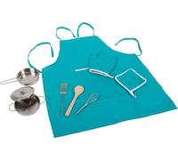 Small Foot Design Juego de cocina 11966 - Con delantal y amplios accesorios - Desde 3 años