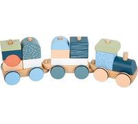 small foot-Trenino Tren Arctic de Madera certificada FSC 100%, Juego de Encajar y apilar, para niños a Partir de 1 año, 12449, Multicolor, Small
