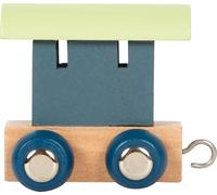 small foot Tren de letras Polar de madera, tren de madera, combinables individualmente, para decorar y regalar, azul, 12565