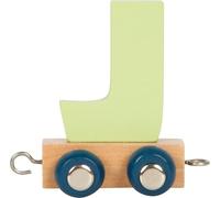 small foot Tren de letras Polar J, de madera, tren combinable individualmente, para decorar y regalar, 12580