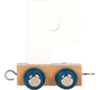 small foot Tren de letras Polar P, de madera, tren combinable individualmente, para decorar y regalar, 12586
