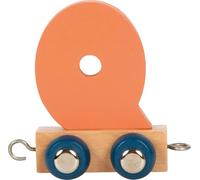 small foot Tren de letras Polar Q, de madera, tren combinable individualmente, para decorar y regalar, 12587