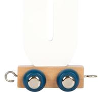 small foot Tren de letras Polar U, de madera, tren combinable individualmente, para decorar y regalar, 12591
