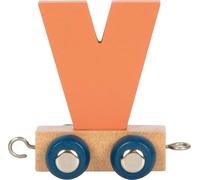 small foot Tren de letras Polar V, de madera, tren combinable individualmente, para decorar y regalar, 12592